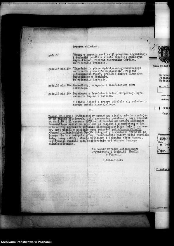 Obraz 10 z jednostki "Miejskie Gimnazjum Kupieckie - Poznań"