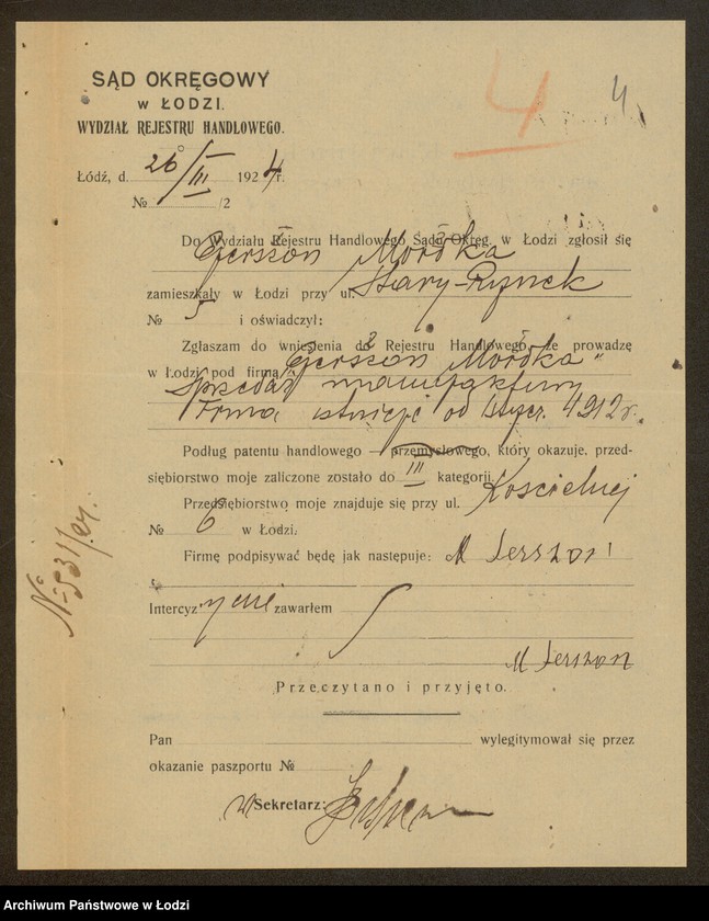 Obraz 6 z jednostki "Gerszon Mordka- sprzedaż manufaktury"