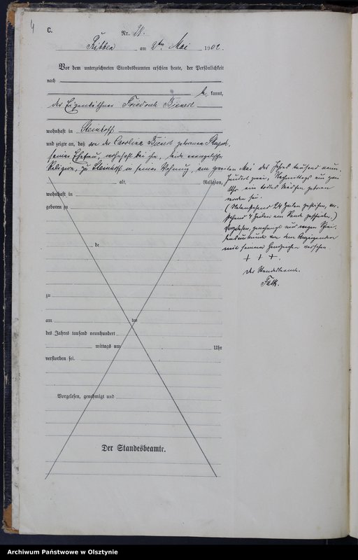 image.from.unit.number "Sterbe-Neben-Register Nr 25 - 78"
