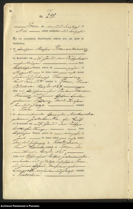 Obraz 6 z jednostki "Księga miejscowa małżeństw tom II [Rejestr główny małżeństw]"