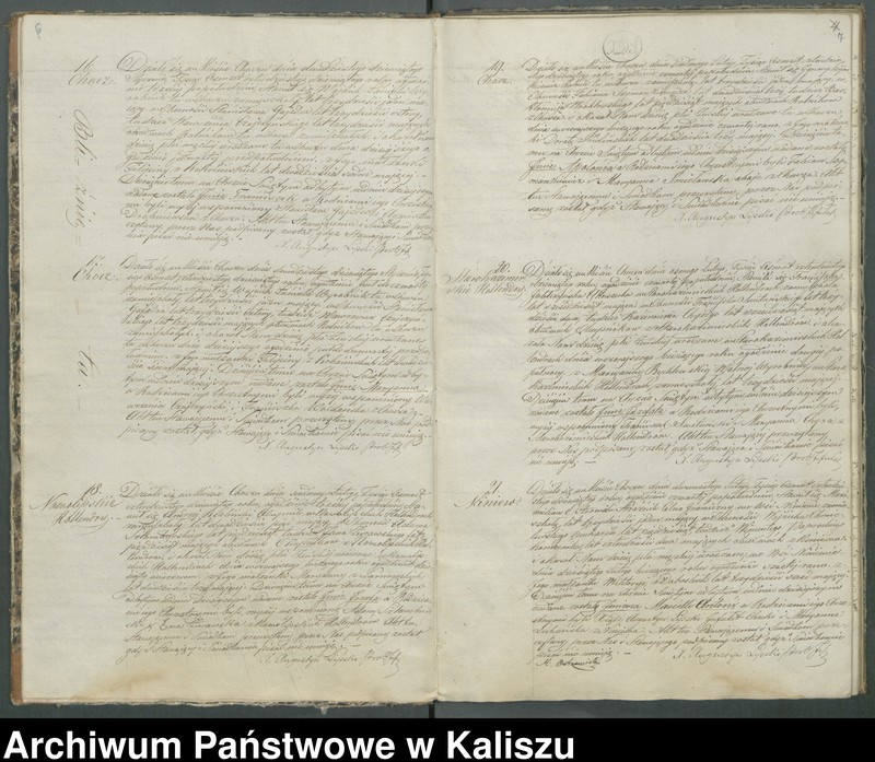 Obraz 8 z jednostki "Książka duplikat aktów urodzeń, zaślubień i zejść"