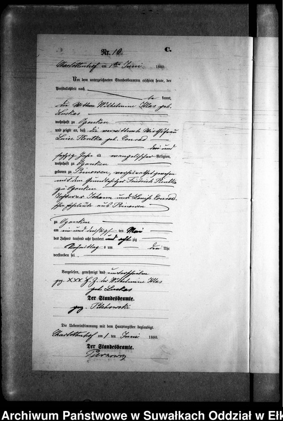 image.from.unit.number "Sterbe-Neben-Register des Preussischen Standes-Amtes Gr. Strengeln Kreis Angerburg"