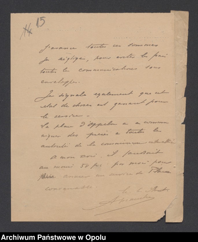 Obraz 17 z jednostki "Reponses a la reclamation de Justifications Frais de service-Projekt d