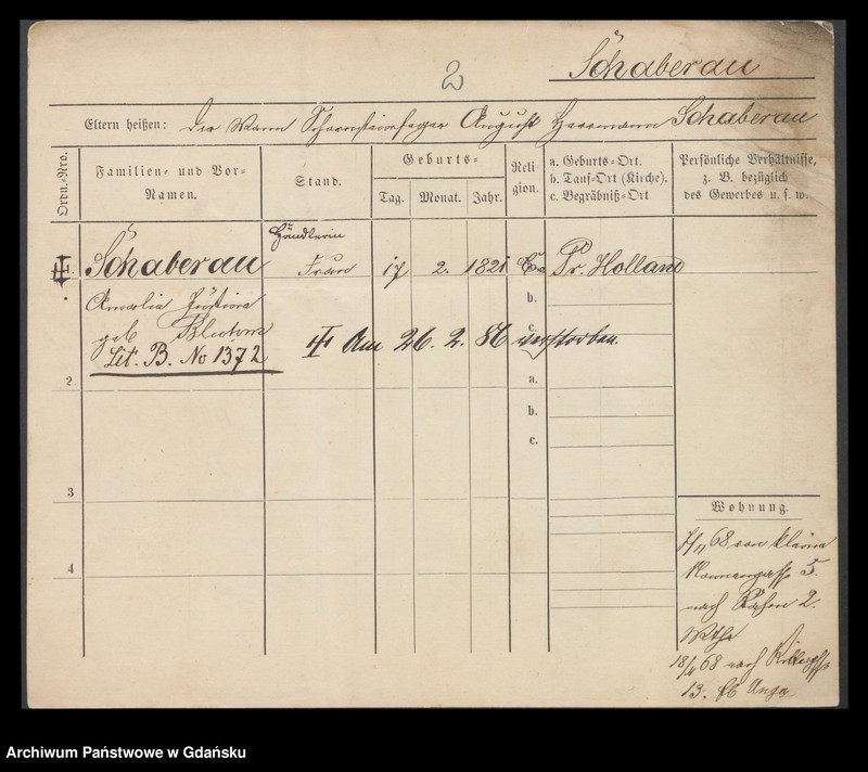 image.from.unit.number "Karty meldunkowe: Schaack - Scharnberg"