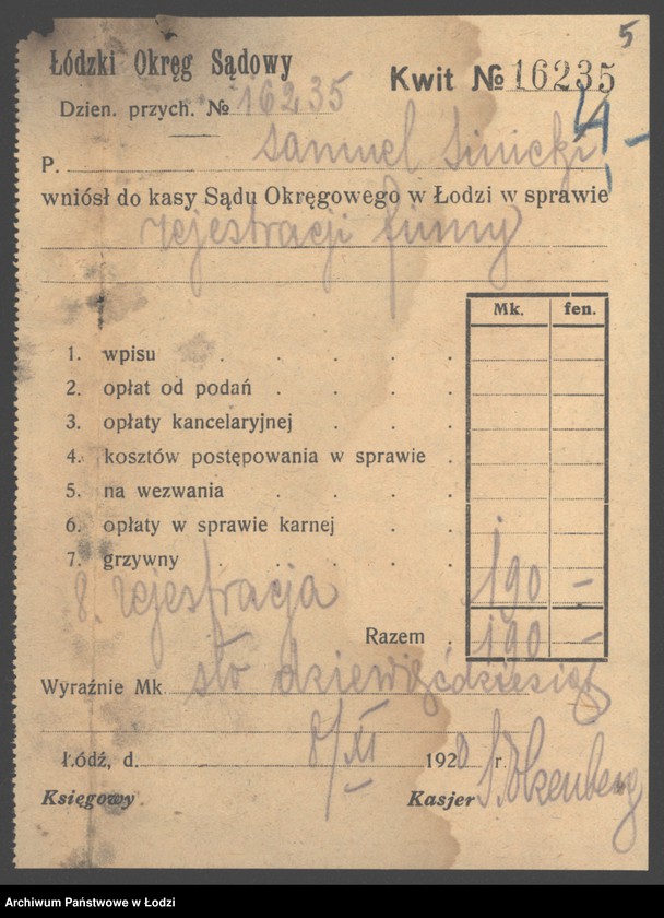 Obraz 7 z jednostki "Samuel Sinicki- sprzedaż opałowego drzewa i farbiarnia"