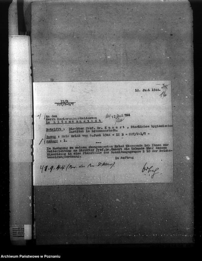 Obraz 20 z jednostki "Dr. Kunert - Hygienisches Institut - Litzmannstadt (Łódź)"