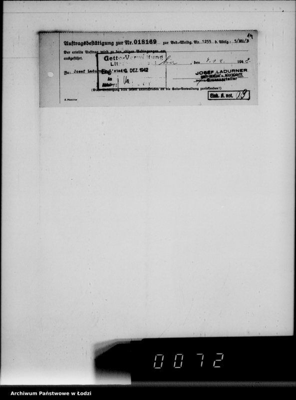 Obraz 18 z jednostki "Lebensmitteleinkauf. Aufträge, [Lieferscheinen und Rechnungen] 18111-18170"