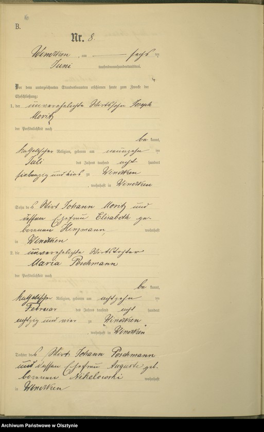 image.from.unit.number "Heiraths-Haupt-Register Nr 1 - 16"