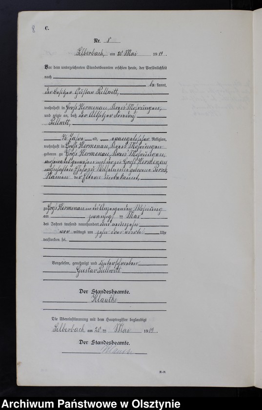 image.from.unit.number "Sterbe-Neben-Register Nr 1 - 26"