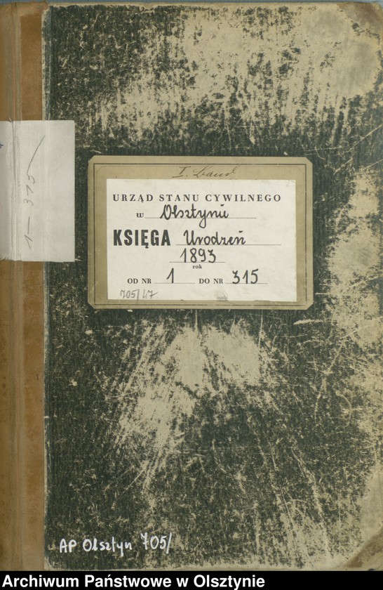 image.from.unit.number "Geburts-Haupt-Register Tom I,Nr 1 - 315"