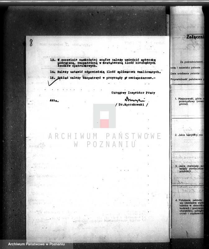 Obraz 13 z jednostki "Zatwierdzenie zakładu przemysłowego młyna Firmy Czyżowski w Śmiglu"