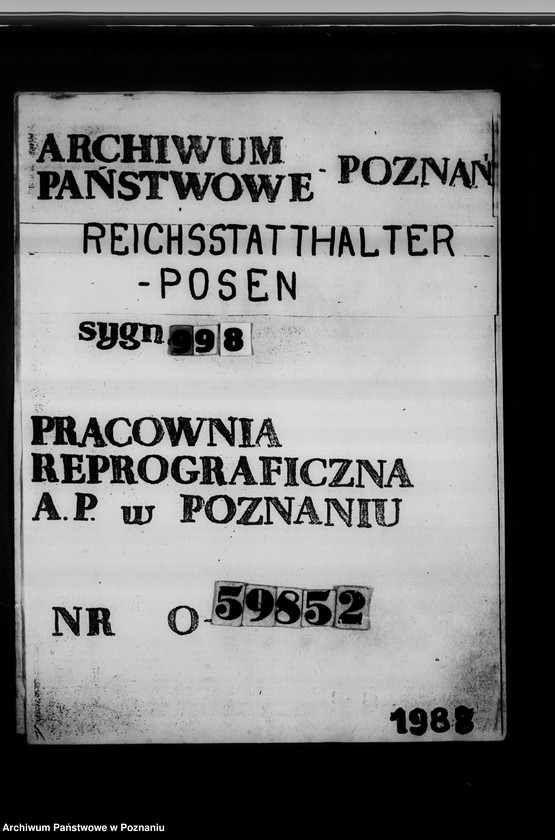 Obraz 1 z jednostki "Bewerbungen um Anstellung von Beamten"