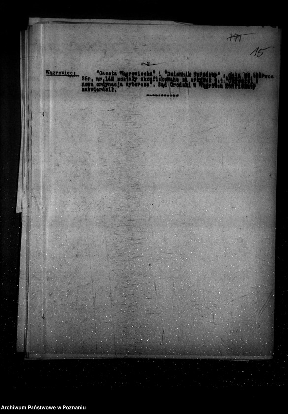 Obraz 19 z jednostki "Sprawozdania prasowe za czas od stycznia do grudnia 1935 r."