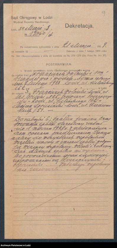 Obraz 11 z jednostki "Franciszek Wolnicki i s-ka – handel winami i wódkami"