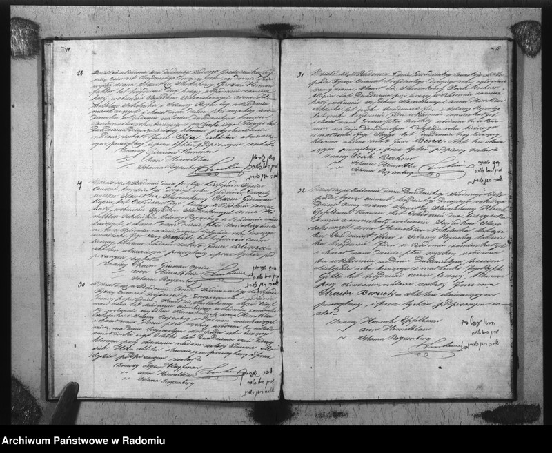 image.from.unit.number "Akta Stanu Cywilnego Wyz. Mojżeszowego Parafii Radom Urodzin, Małżeństwa i Zejścia z Roku 1832"