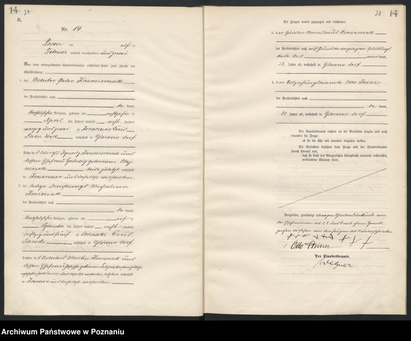 Obraz 16 z jednostki "[Księga małżeństw]"