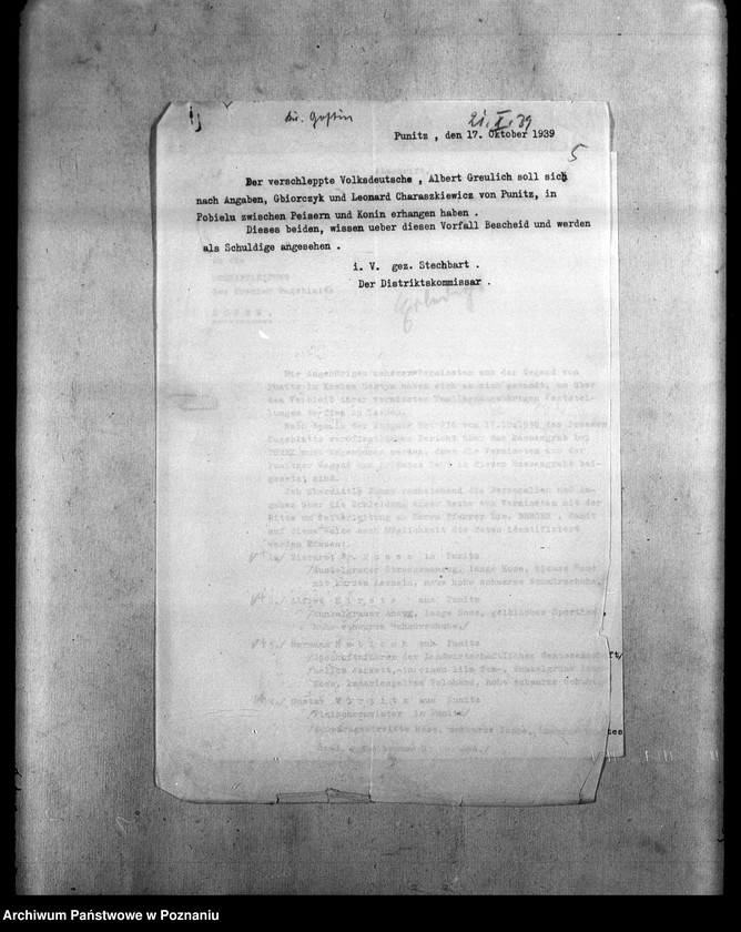 Obraz 9 z jednostki "Amtliche Meldungen Kreis Gostingen (Gostyń)"