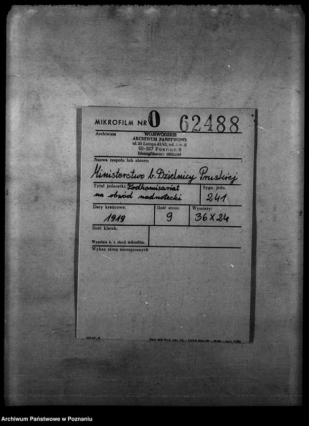 Obraz 2 z jednostki "Podkomisariat na obwód nadnotecki"