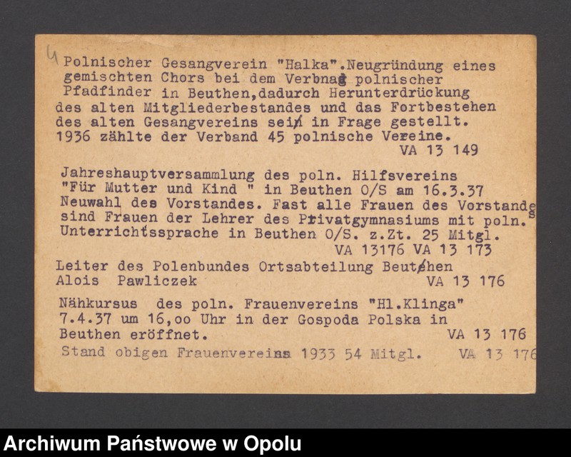 Obraz 6 z jednostki "Polnische Frauenvereine Beuthen"