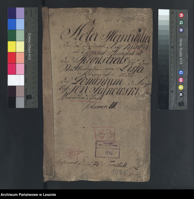 Obraz 2 z jednostki "[Akta manualia des Kriminalrats Künzel als Generalmandatarii der Stadtkommunität und Bürgerschaft zu Lissa in Klagen contra die Fürstl. von Sułkowski