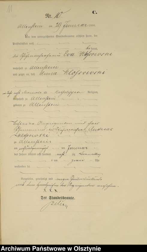 image.from.unit.number "Sterbe-Haupt-Register Nr 1 - 240"