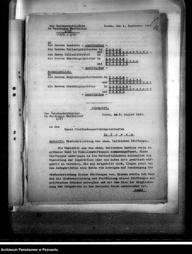 Obraz 20 z jednostki "Wiedererrichtung von ehemaligen baltischen Familienstiftungen"