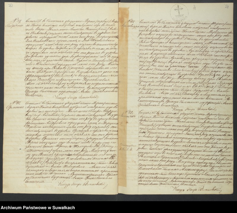 Obraz 13 z jednostki "[Akta urodzonych, zaślubionych i zmarłych]"