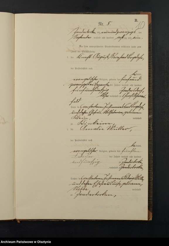 image.from.unit.number "Heiraths-Neben-Register Nr 1 - 14"