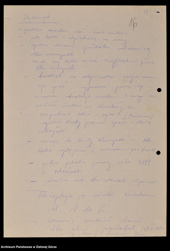 image.from.unit.number "Protokóły z posiedzeń Komisji Wychowania i Oświaty Wojewódzkiej Rady Narodowej w Zielonej Górze; Nr 12 - 17"