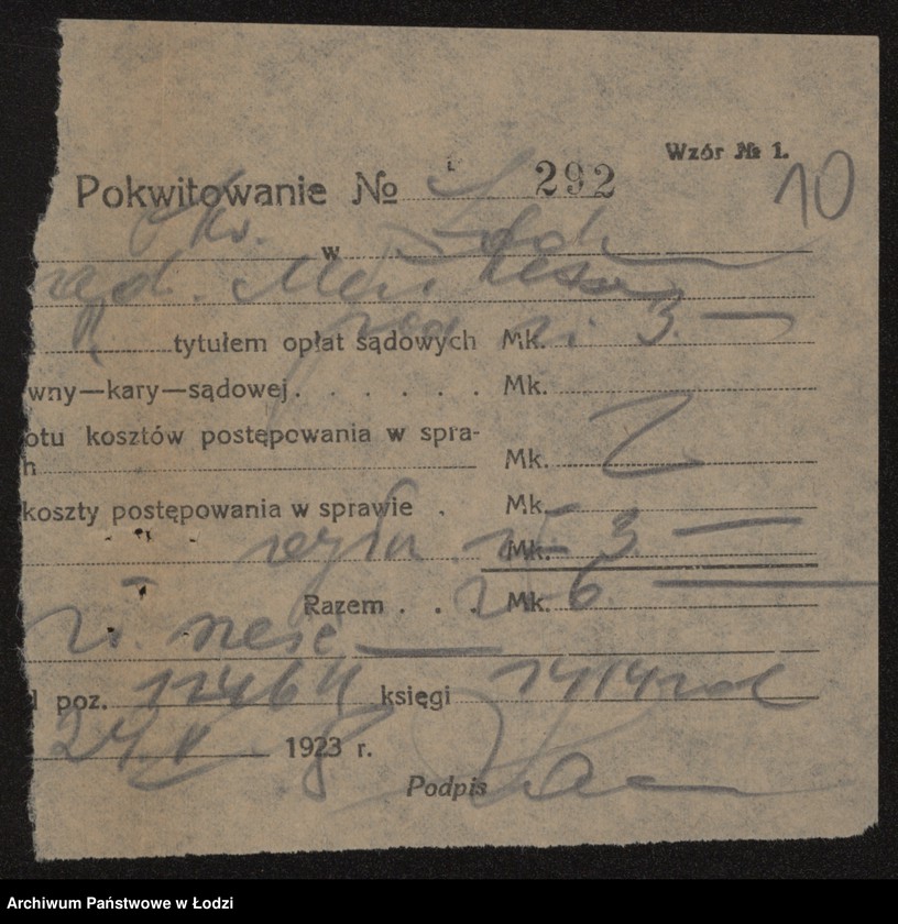 Obraz 12 z jednostki "Jakub Mendel Cwilling- sprzedaż galanterii"