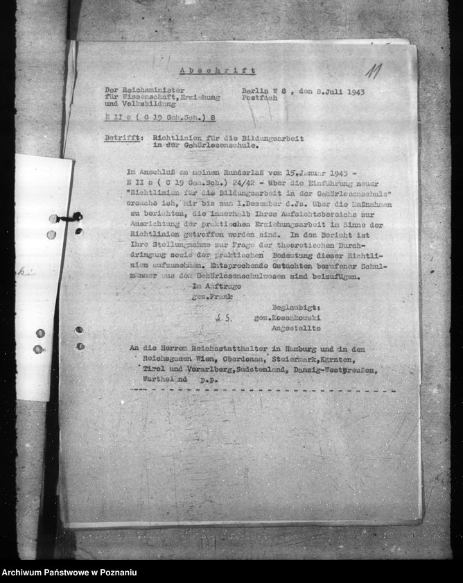 Obraz 17 z jednostki "Blinden- und Gehörlosen- Unterricht. Hilfsschulen. Hebammenvorschule"