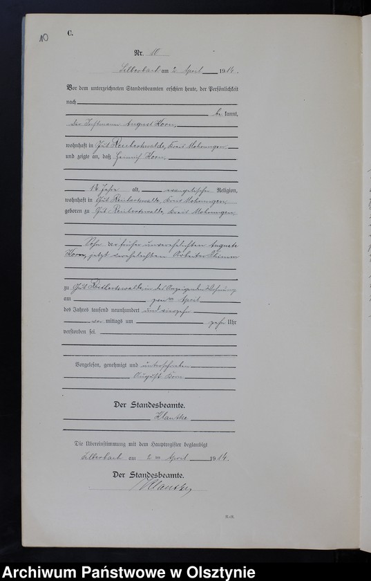 image.from.unit.number "Sterbe-Neben-Register Nr 1 - 39"