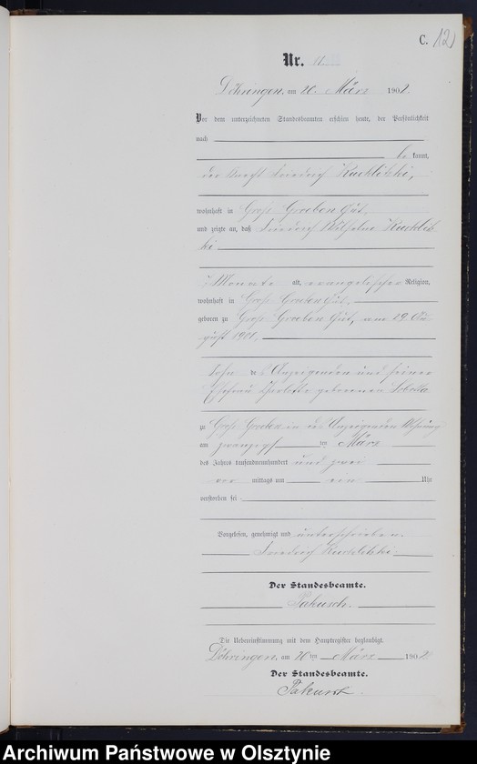 image.from.unit.number "Sterbe-Neben-Register Nr 1 - 46"