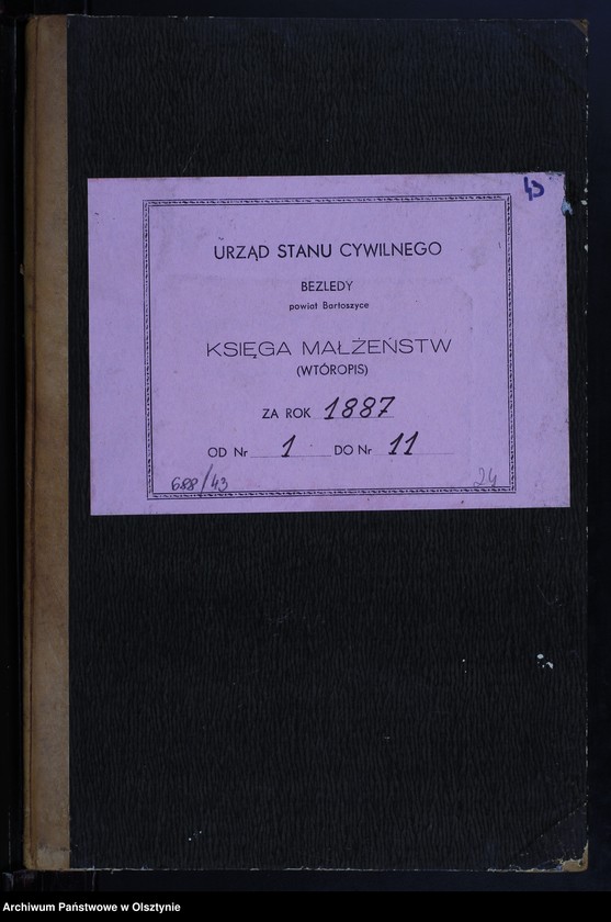 image.from.unit.number "Heiraths-Neben-Register Nr 1 - 11"