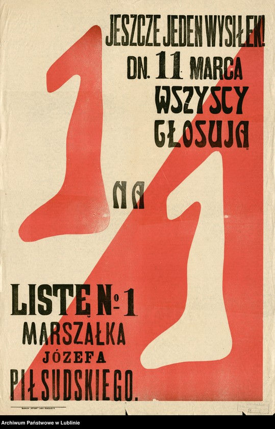 image.from.collection.number "Józef Piłsudski na plakacie i afiszu APL111"