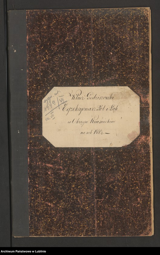 image.from.unit.number "Klucz Godziszewski. Egzakcjonarz pól i łąk w Okręgu Kraśnickim na rok 1887/88"