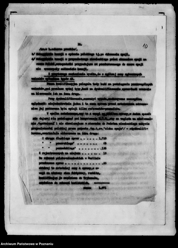 Obraz 14 z jednostki "/Sprawozdanie z działalności Związku Obrony Kresów Zachodnich w dziedzinie rejestracji i dochodzenia pretensji obywateli polskich poszkodowanych przez państwo niemieckie/"