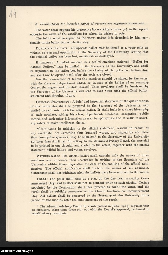 image.from.unit.number "Druki dotyczące stanu i systemu oświatowego w Stanach Zjednoczonych i Europie, wyższych uczelni, liceów, itp.; Kolekcja kart pocztowych s.366-373,397-420; 11 fotokopii"