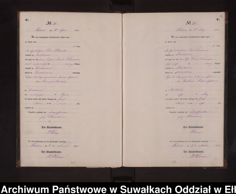 image.from.unit.number "Sterbe-Neben-Register des Preussischen Standes-Amtes Stasschwinnen Kreis Loetzen"