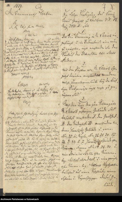 Obraz 10 z jednostki "Acta betr. die Correspondenz mit dem Königlichen Kreis Gericht zu Luckau und Verfügungen desselben, als obervormundschaftliche Behörde der Gräflich von Kleistschen Erben, in Betracht des verpachteten Gutes Mittel-Lazisk"