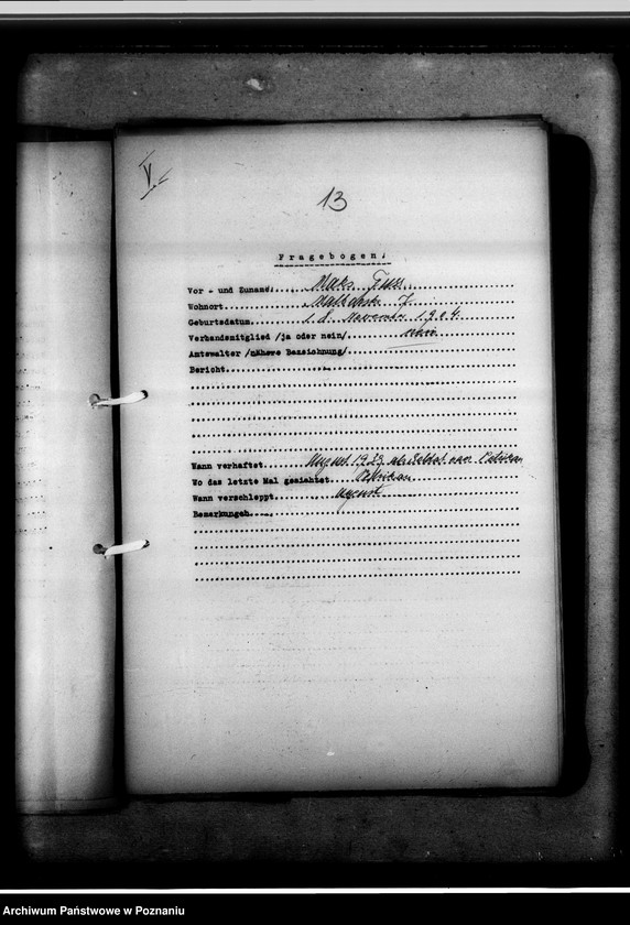 Obraz 17 z jednostki "Zweigstelle Litzmannstadt (Łódż) Vermissten - Listen. Soldaten 1- 81"