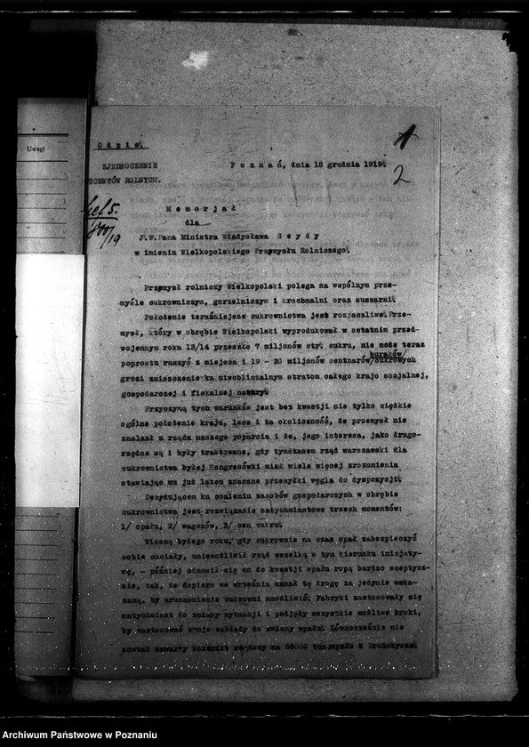 Obraz 6 z jednostki "Sprawy szczegółowo-administracyjne Zabezpieczenie uprawy rolnej - Korespondencja"