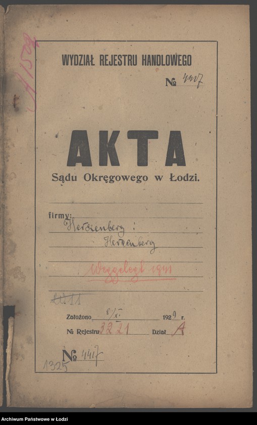 Obraz 2 z jednostki "Herszberg i Hercenberg- wykańczalnia bawełnianych tkanin"