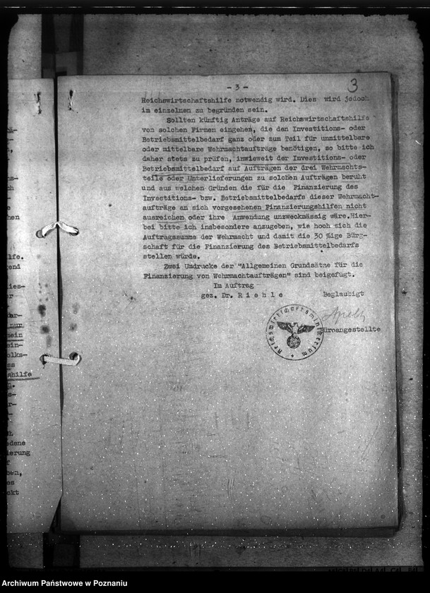 Obraz 7 z jednostki "Reichswirtschaftshilfe und Finanzierung von Wehrmachtsanträgen"