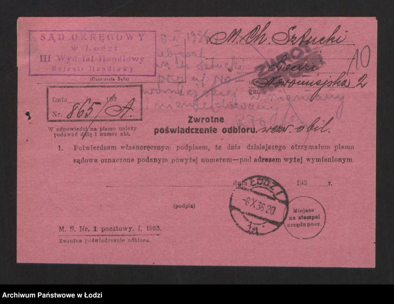 Obraz 12 z jednostki "M. Ch. Sztucki - handel pastą do obuwia i gumowych obcasów"