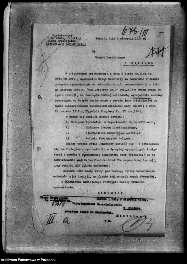 Obraz 9 z jednostki "Główny Urząd Ziemski w Warszawie Akta Biura Prezydialnego"