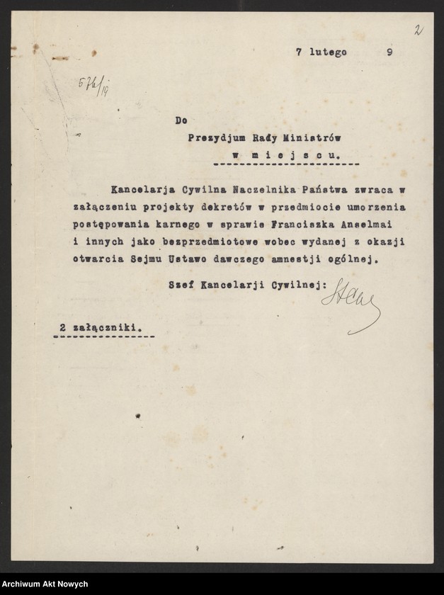 image.from.unit.number "Abolicje (wnioski Ministerstwa Sprawiedliwości, sądów - o umorzenie postępowania karnego)"