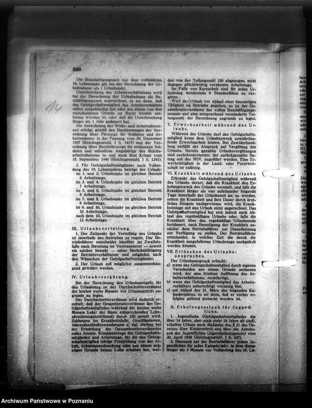 Obraz 17 z jednostki "Anordnung und Erlasse über Wohnung und Mietpolitik im Reichsgau Wartheland"