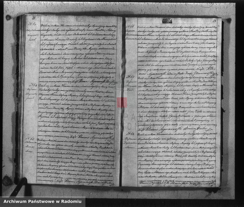 image.from.unit.number "Akta urodzin, małżeństw i zeyścia w gminie parafii Głowaczewskiej w roku 1836"