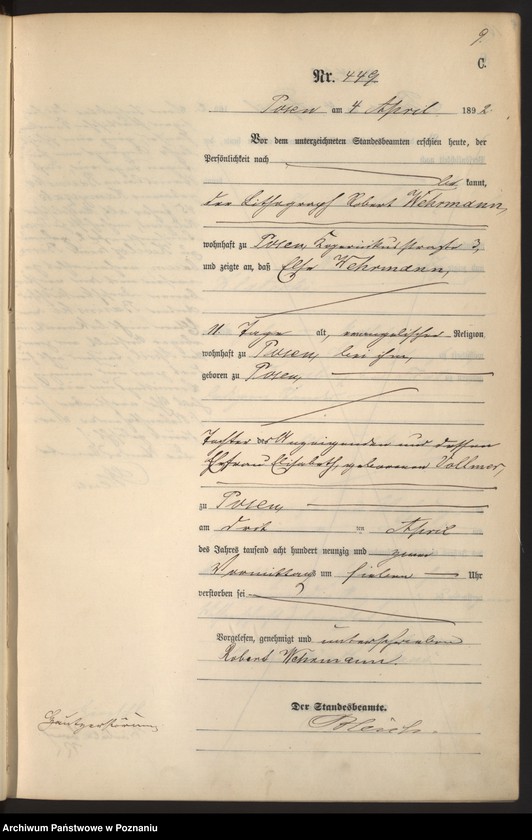 Obraz 12 z jednostki "Księga zgonów t. II"